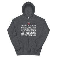 Thumbnail for La Pologne est née en moi - Sweatshirt à capuche - Ici & Là - T-shirts & Souvenirs de chez toi