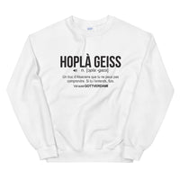 Thumbnail for Sweatshirt Alsace blanc dos - Définition humoristique