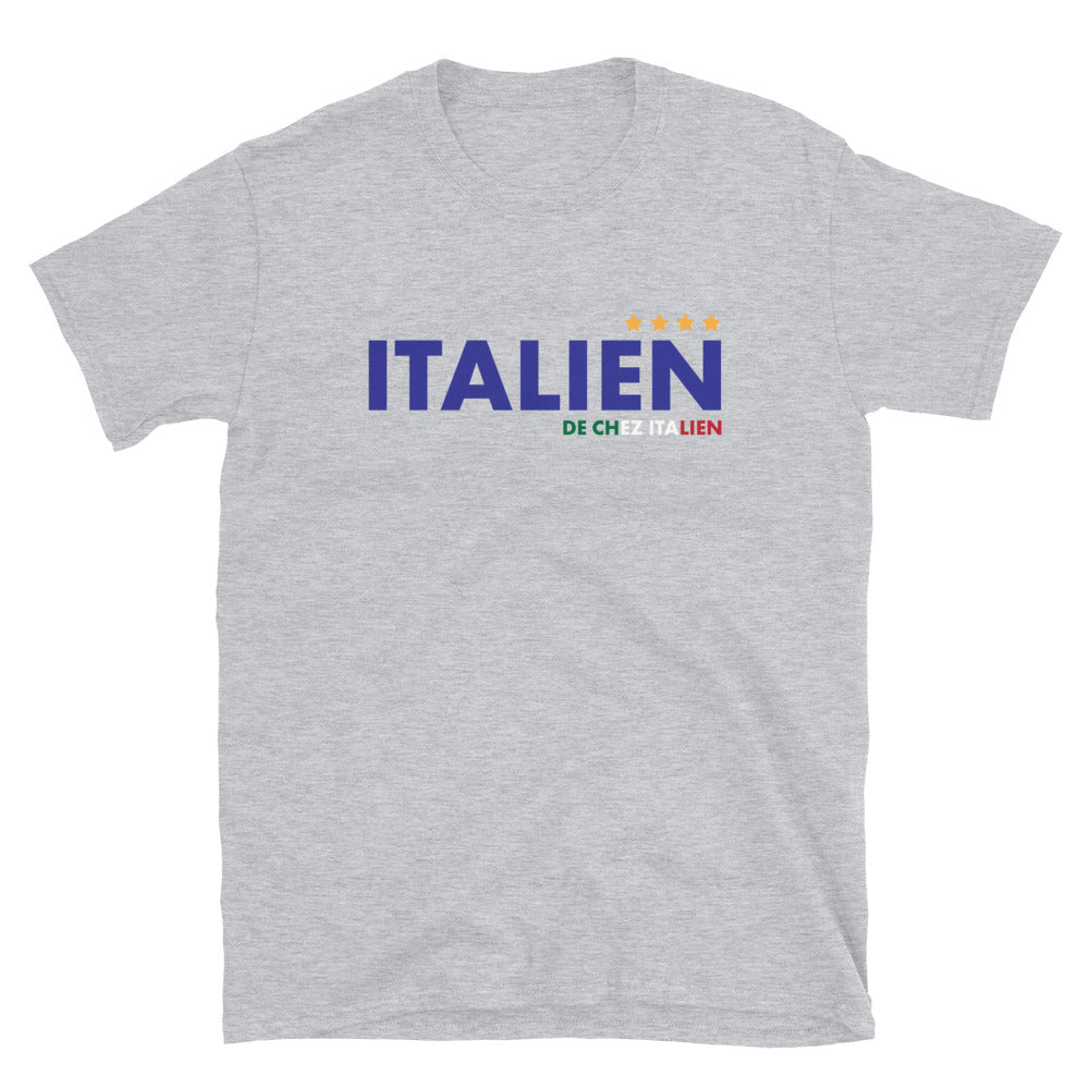 T-shirt Italie bleu marine dos - Fierté et humour des origines
