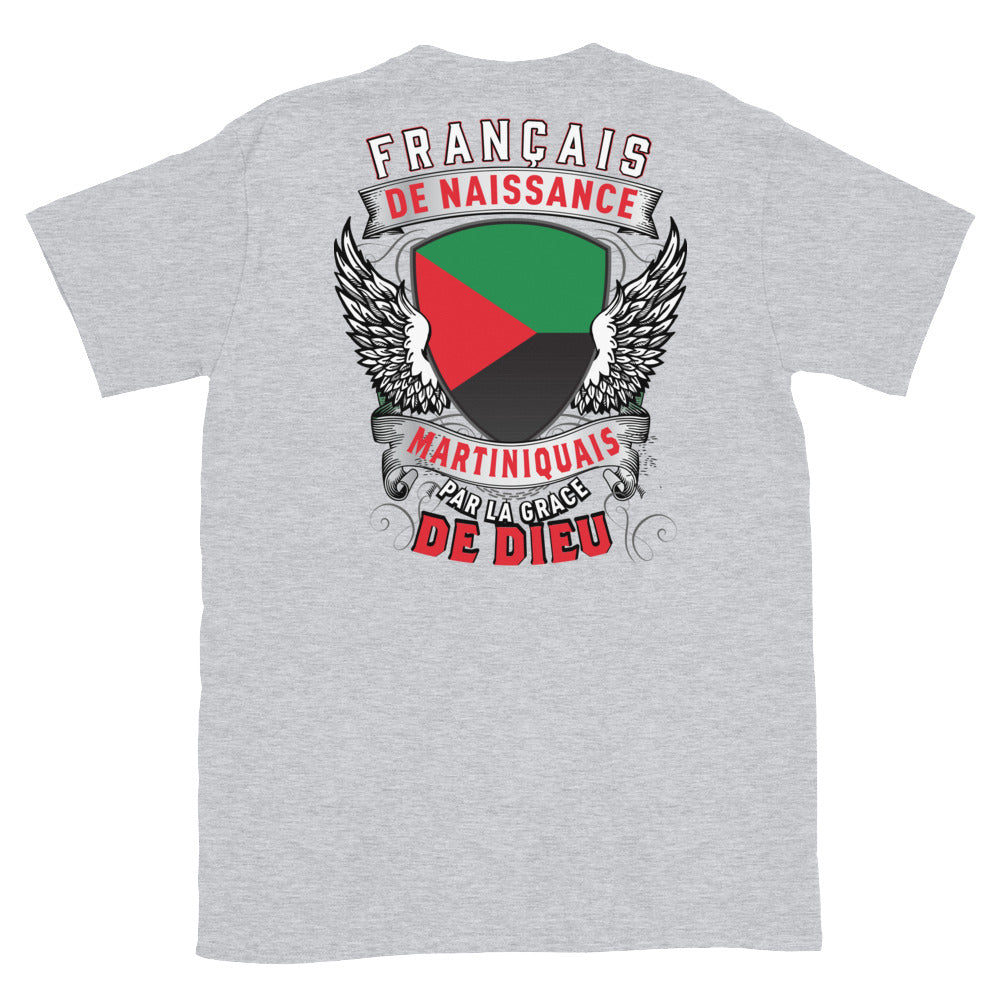 T-shirt Martinique gris sport - Français, Belge, Suisse, Canadien