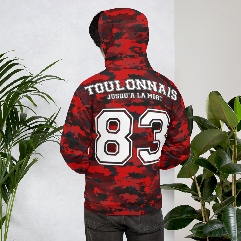 Toulonnais jusqu'à la mort - Sweat à capuche sublimation complète - VAR 83 - Ici & Là - T-shirts & Souvenirs de chez toi