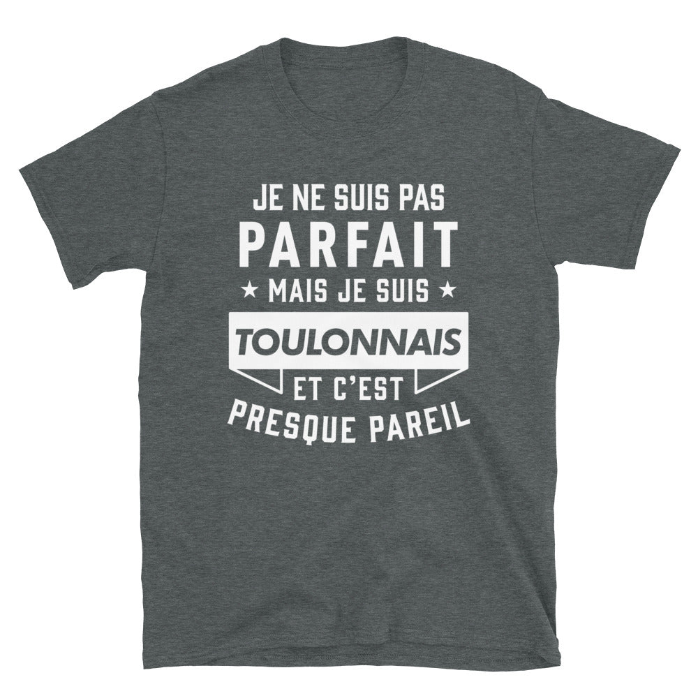 T-shirt Toulon gris foncé - Fierté locale et humour marseillais