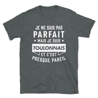 Thumbnail for T-shirt Toulon gris foncé - Fierté locale et humour marseillais