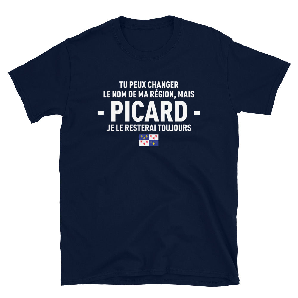T-shirt Picard bleu marine dos - Je le resterai toujours