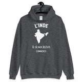 L'Inde là où mon histoire commence - Sweatshirt à capuche - Ici & Là - T-shirts & Souvenirs de chez toi