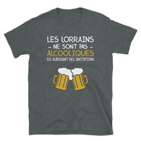 Thumbnail for T-shirt Lorraine bleu marine dos - Les Lorrains ne sont pas alcooliques