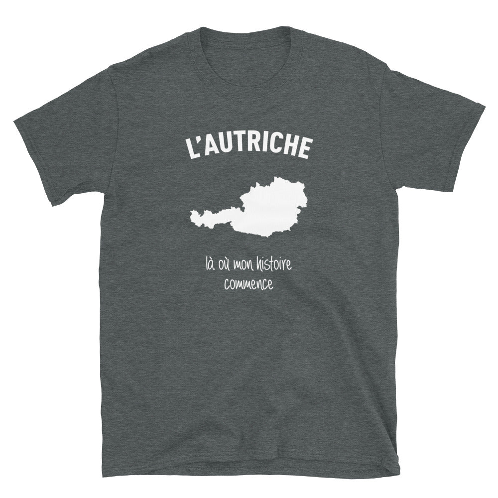 Autriche là où mon histoire commence - T-shirt Standard - Ici & Là - T-shirts & Souvenirs de chez toi