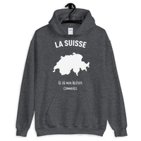 Thumbnail for Sweatshirt Suisse gris foncé - Mon histoire commence avec fierté
