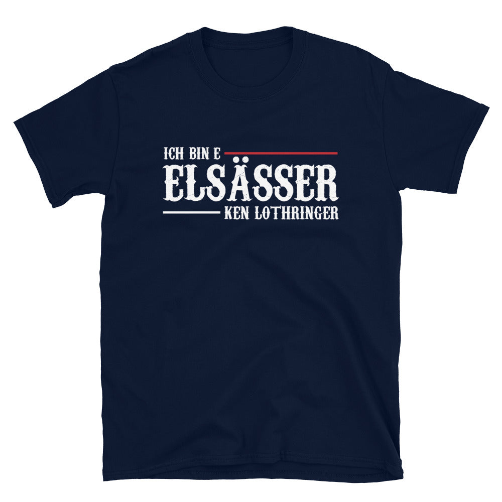T-shirt Alsace noir dos - Je suis Alsacien pas Lothringer