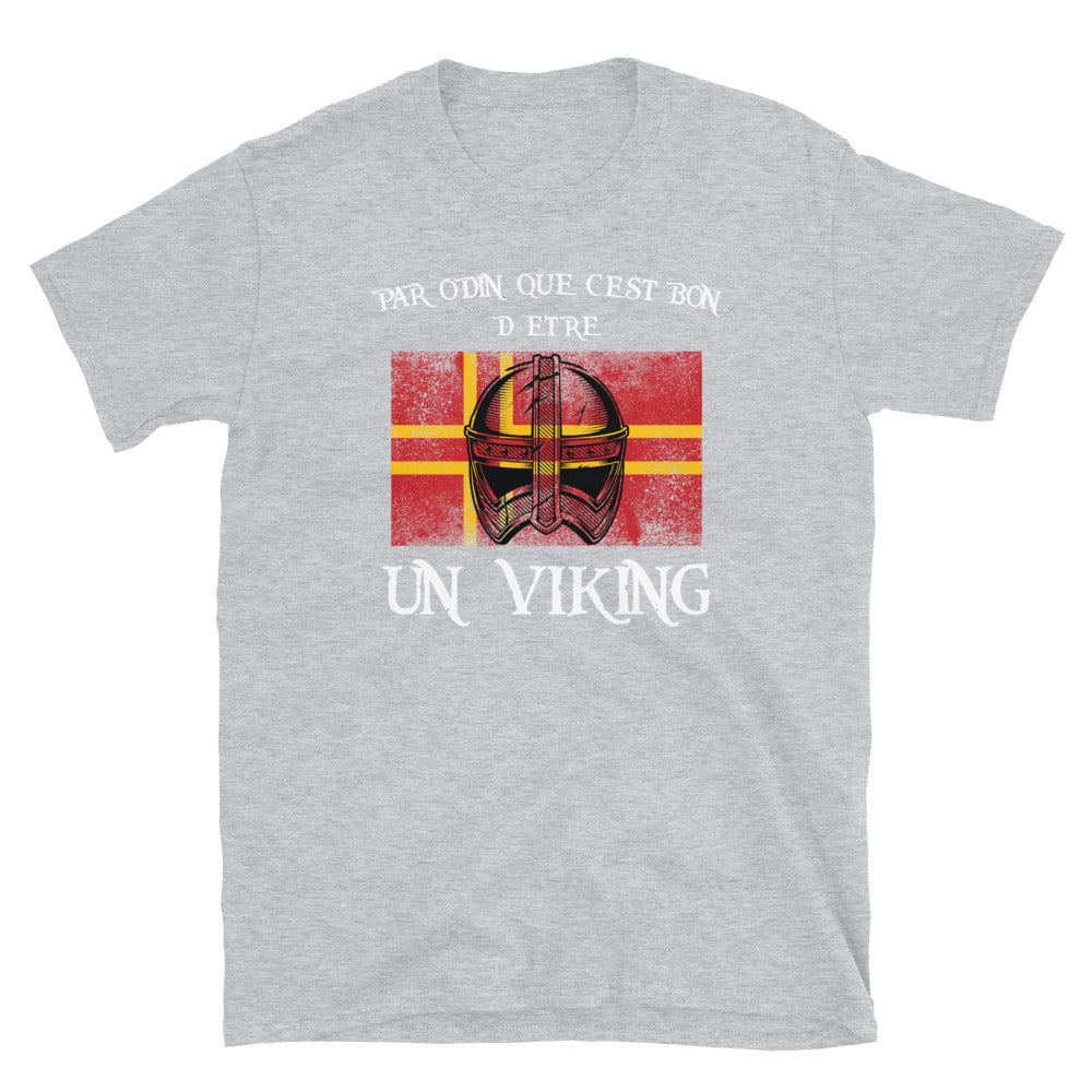 T-shirt Normandie gris sport - Que c'est bon d'être un Viking