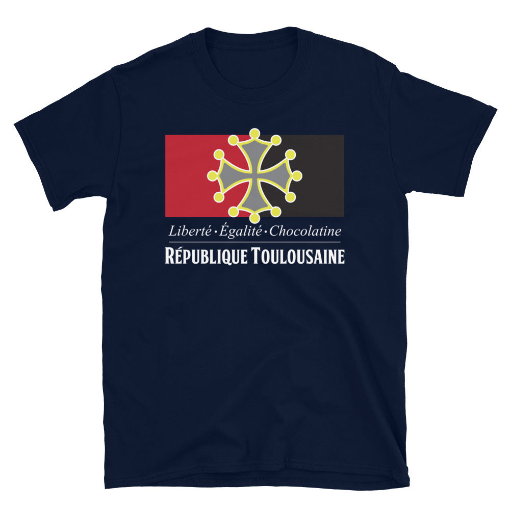 T-shirt Toulouse noir dos - Liberté Égalité Chocolatine