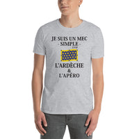 Thumbnail for Ardèche & L'Apéro - T-shirt Standard - Ici & Là - T-shirts & Souvenirs de chez toi