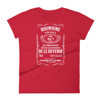 Thumbnail for Roumaines, elles rêvent de le devenir - T-shirt à Manches Courtes pour Femmes - Ici & Là - T-shirts & Souvenirs de chez toi