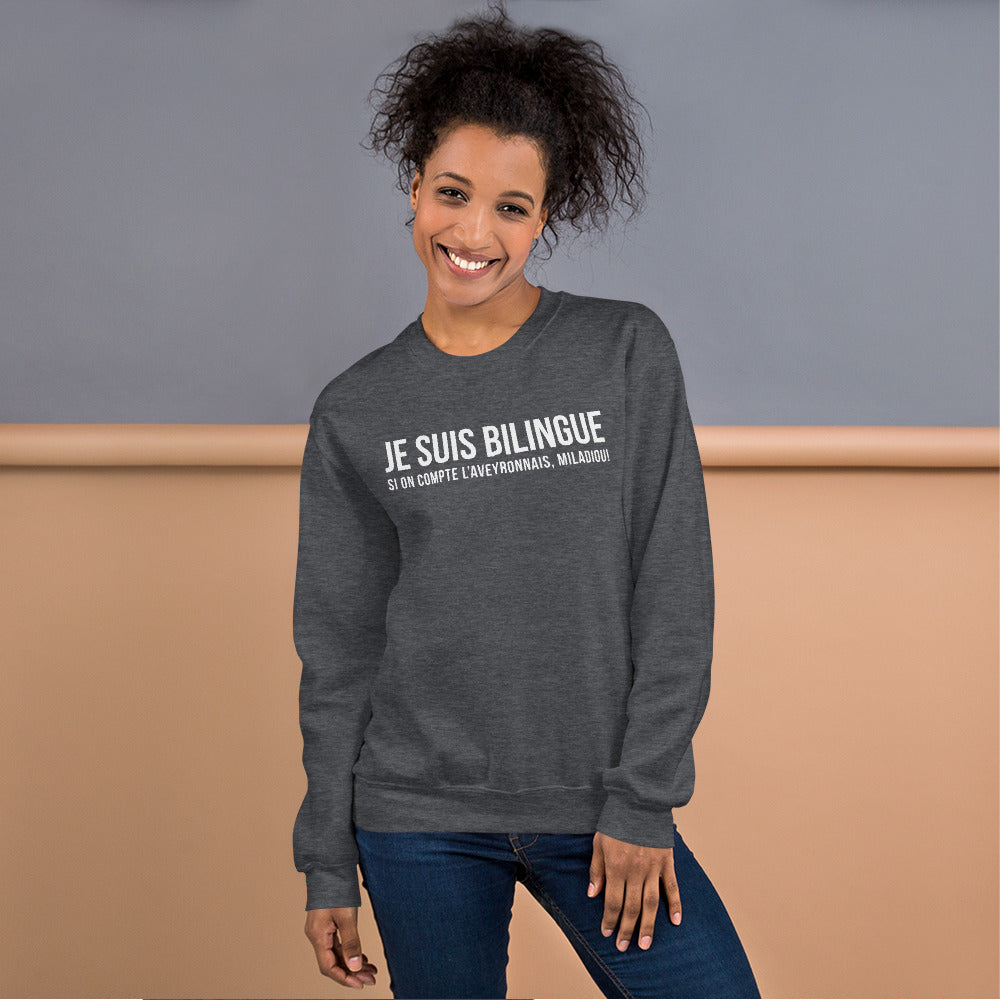 Bilingue Aveyronnais - Sweatshirt - Ici & Là - T-shirts & Souvenirs de chez toi