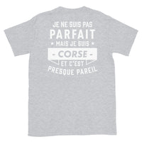 Thumbnail for T-shirt Corse bleu marine dos - Je ne suis pas parfait mais.