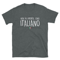 Thumbnail for T-shirt Italie bleu marine dos - Je m'en fous, je suis Italien !
