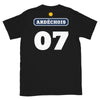 T-shirt Ardéchois Pastis noir - design humoristique sur le pastis