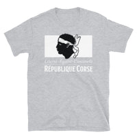 Thumbnail for T-shirt Corse gris sport - Liberté, égalité et canistrelli