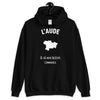 Sweatshirt Aude noir - Douceur et fierté de mes origines