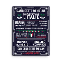 Thumbnail for Cadre décoratif Italie - Dans cette demeure nous chérissons l'Italie