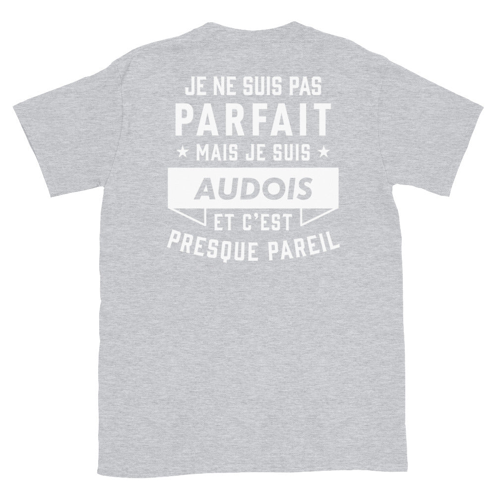 T-shirt Aude bleu marine dos - Je ne suis pas parfait mais.