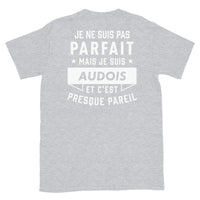 Thumbnail for T-shirt Aude bleu marine dos - Je ne suis pas parfait mais.