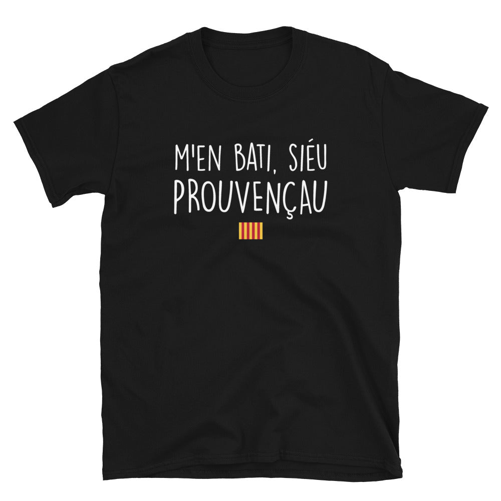 T-shirt Provence bleu marine dos - M'en Bati siéu Prouvençau