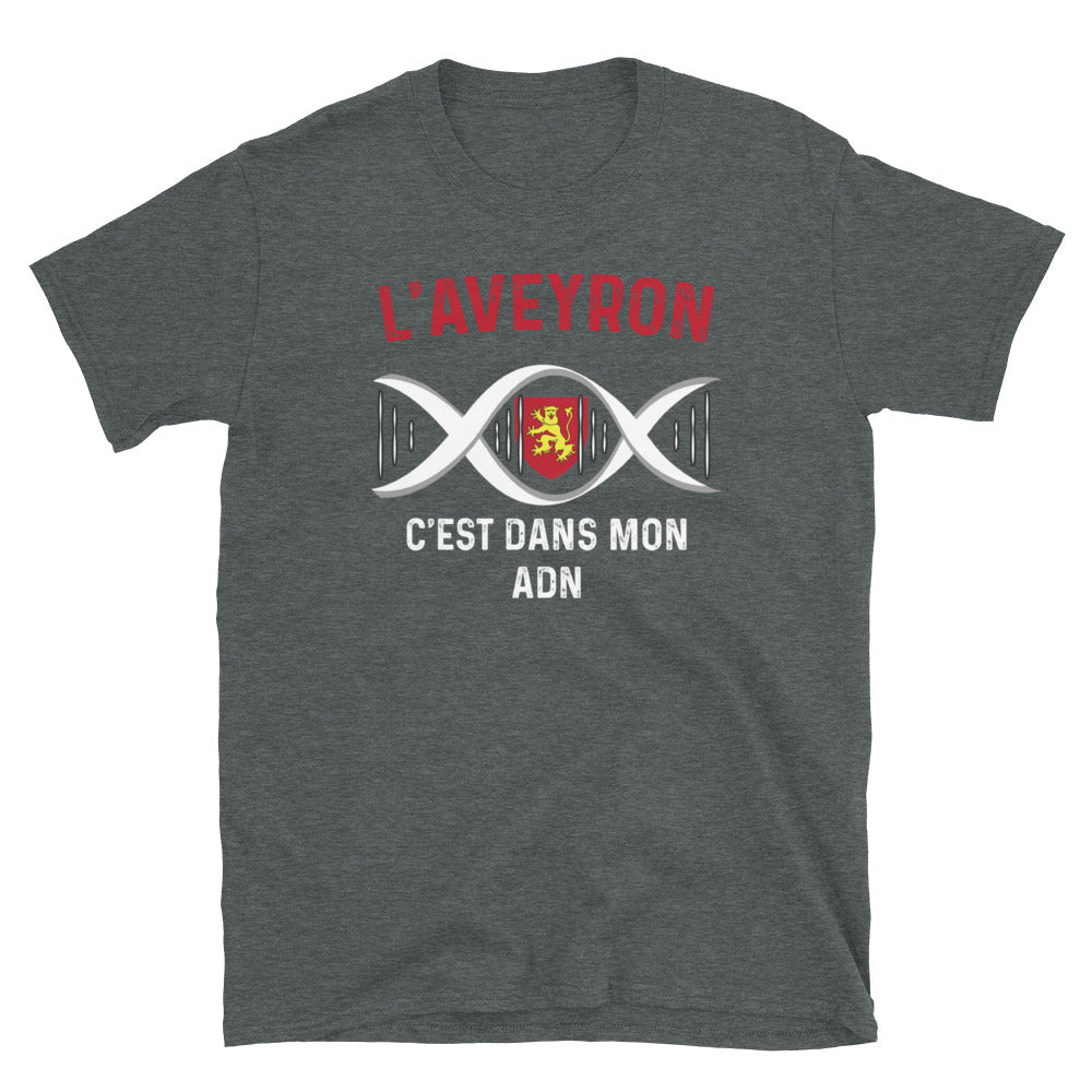 Aveyron ADN - T-shirt Standard - Ici & Là - T-shirts & Souvenirs de chez toi