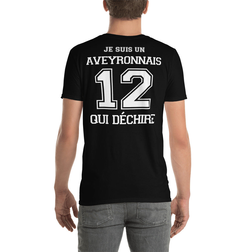 Aveyronnais qui déchire T-shirt standard imprimé dos - Ici & Là - T-shirts & Souvenirs de chez toi