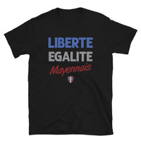 Thumbnail for T-shirt Mayennais noir - Liberté, égalité, fierté locale