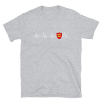 Thumbnail for Normandie blason et battement de cœur - T-shirt Standard - Ici & Là - T-shirts & Souvenirs de chez toi