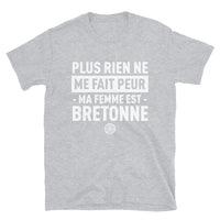 Thumbnail for T-shirt Bretagne bleu marine dos - Plus rien ne me fait peur ma femme est