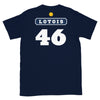 T-shirt Lotois 46 Pastis noir - design humoristique sur le Sud