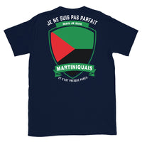 Thumbnail for T-shirt Martinique noir dos - Je ne suis pas parfait mais.