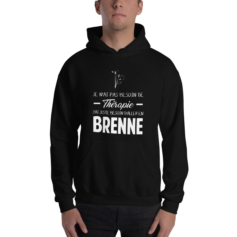 Brenne Thérapie - Sweatshirt à capuche - Ici & Là - T-shirts & Souvenirs de chez toi