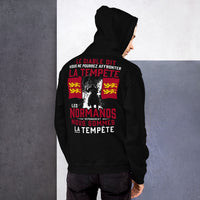 Thumbnail for Sweatshirt Normand gris foncé - Tempête Diable avec humour