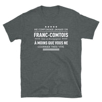 Thumbnail for T-shirt Franche-Comté bleu marine dos - Ne confondez pas un Franc-comtois