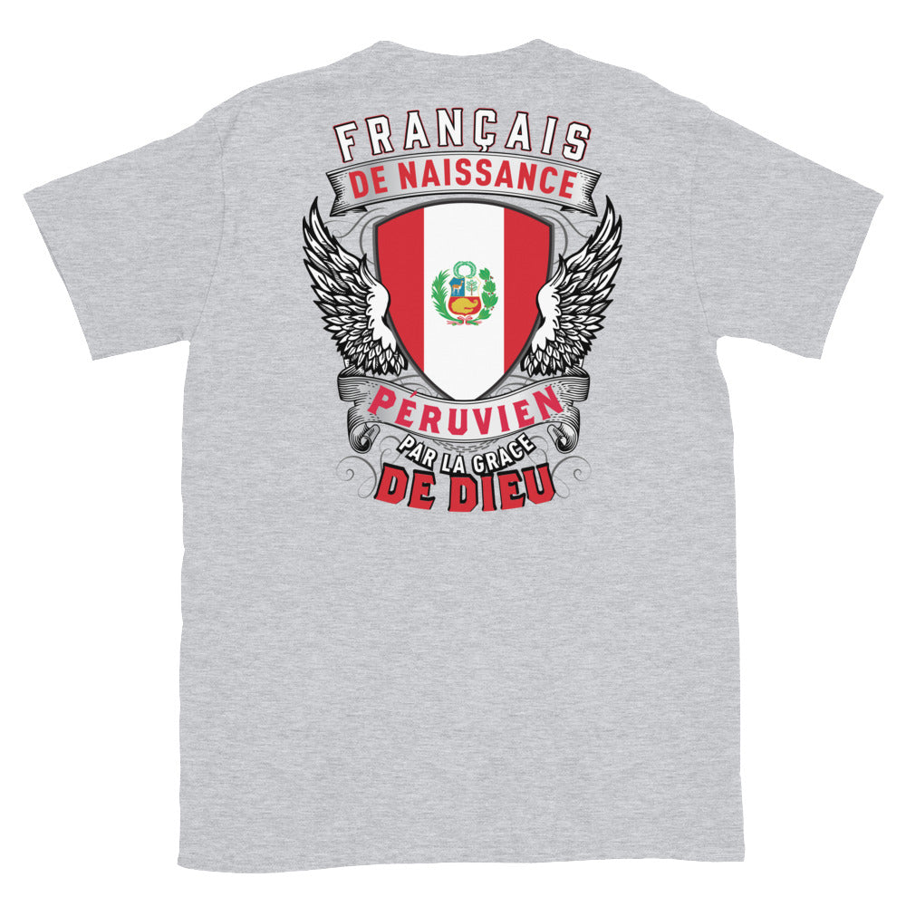 T-shirt Peruvien gris sport - Fierté et humour à porter