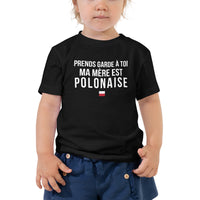 Thumbnail for T-shirt Pologne noir dos - Prends garde, ma mère est polonaise