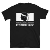 Thumbnail for T-shirt Corse noir - Liberté, égalité et canistrelli
