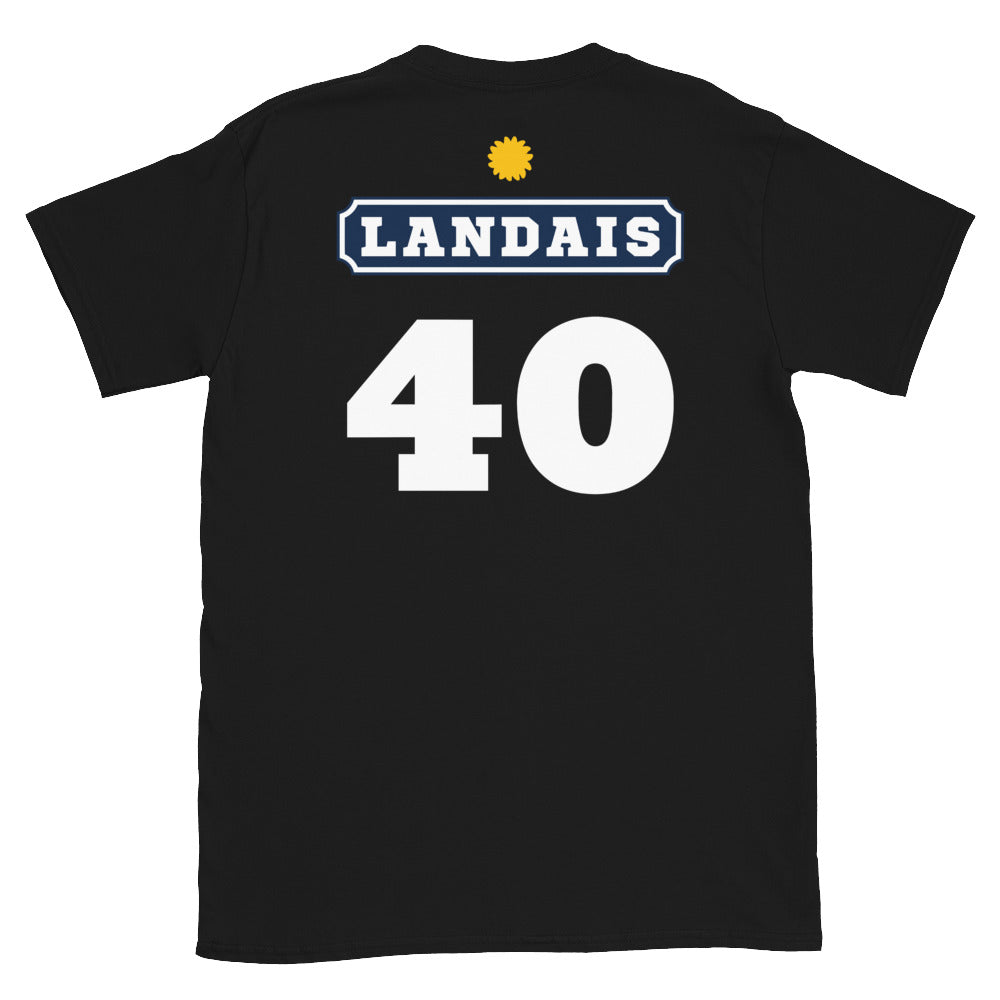 T-shirt Landais 40 Pastis gris foncé chiné - texte humoristique sur le pastis