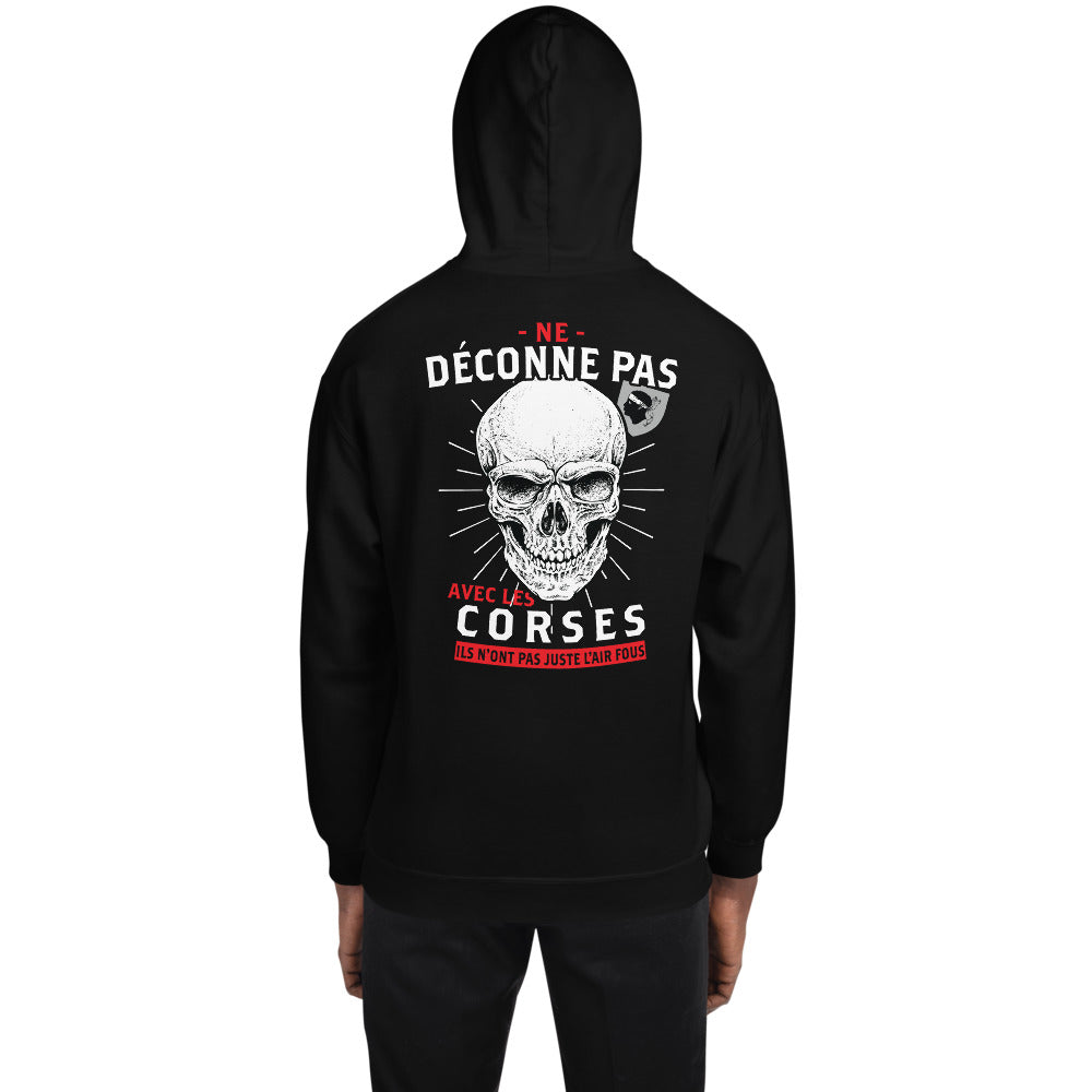 Sweatshirt Corse bleu marine - Ne déconne pas avec les Corses !