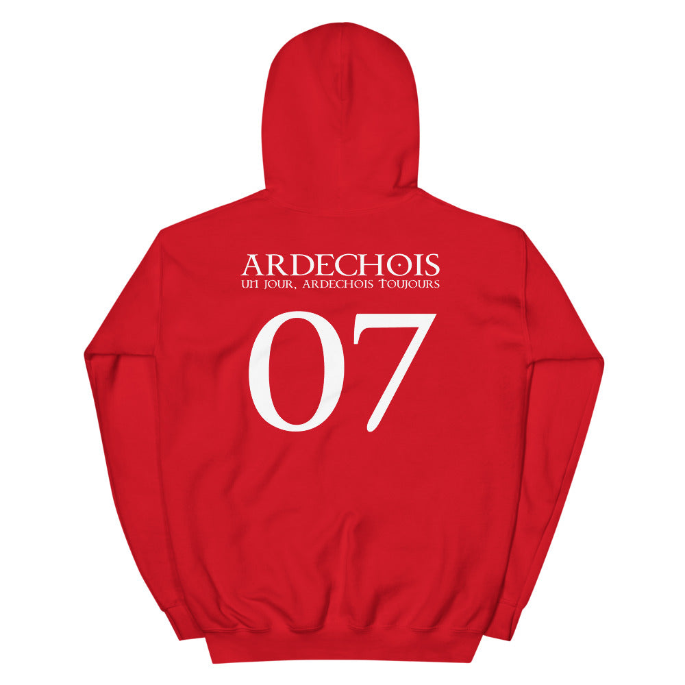 Ardéchois un jour, ardéchois toujours 07 - sweatshirt à capuche - Ici & Là - T-shirts & Souvenirs de chez toi