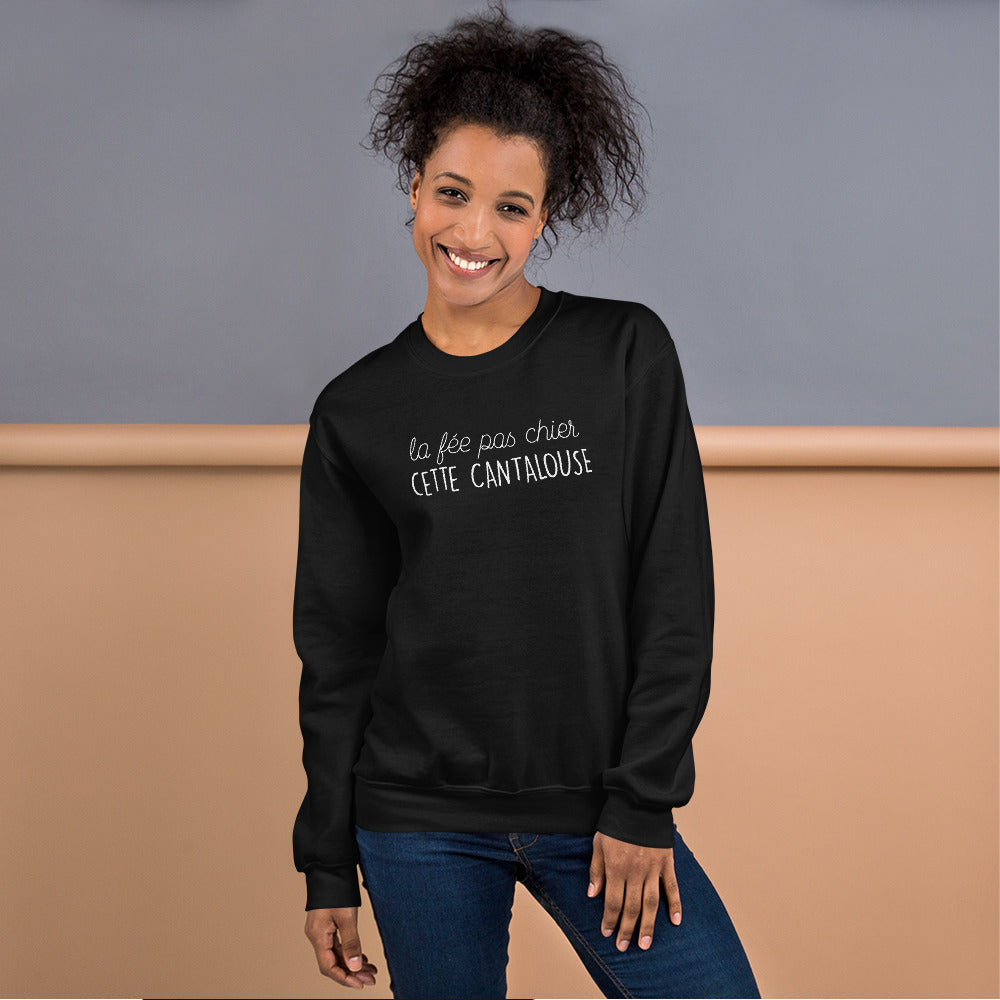 Sweatshirt Cantalouse bleu marine - fée pas chier cette cantalouse