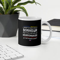 Thumbnail for Bonheur & réunionnaise - Mug Noir - Ici & Là - T-shirts & Souvenirs de chez toi