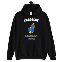 Thumbnail for Ardèche là où mon histoire commence - Sweatshirt à capuche - Ici & Là - T-shirts & Souvenirs de chez toi