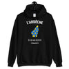 Sweatshirt Ardèche noir - Histoire et confort à porter