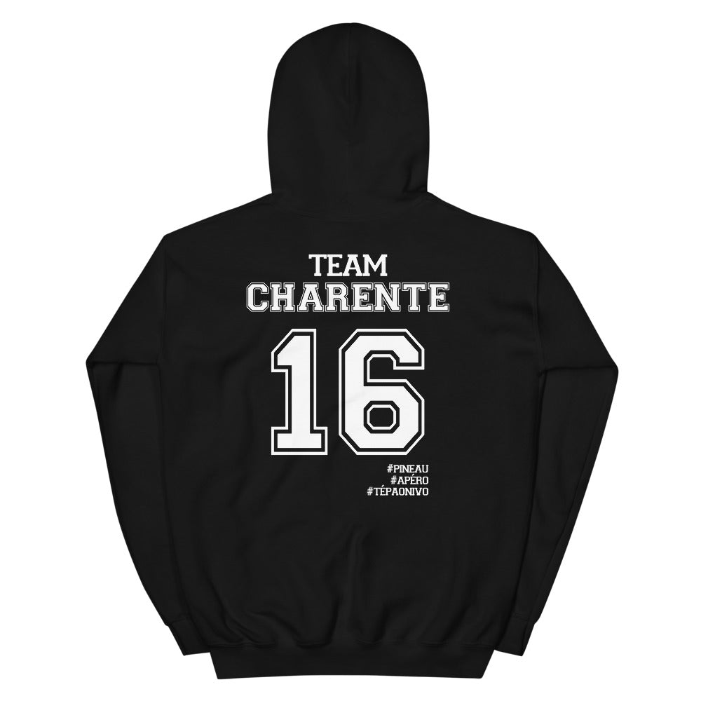 Sweatshirt Charente 16 rouge dos - Confort douillet et chic