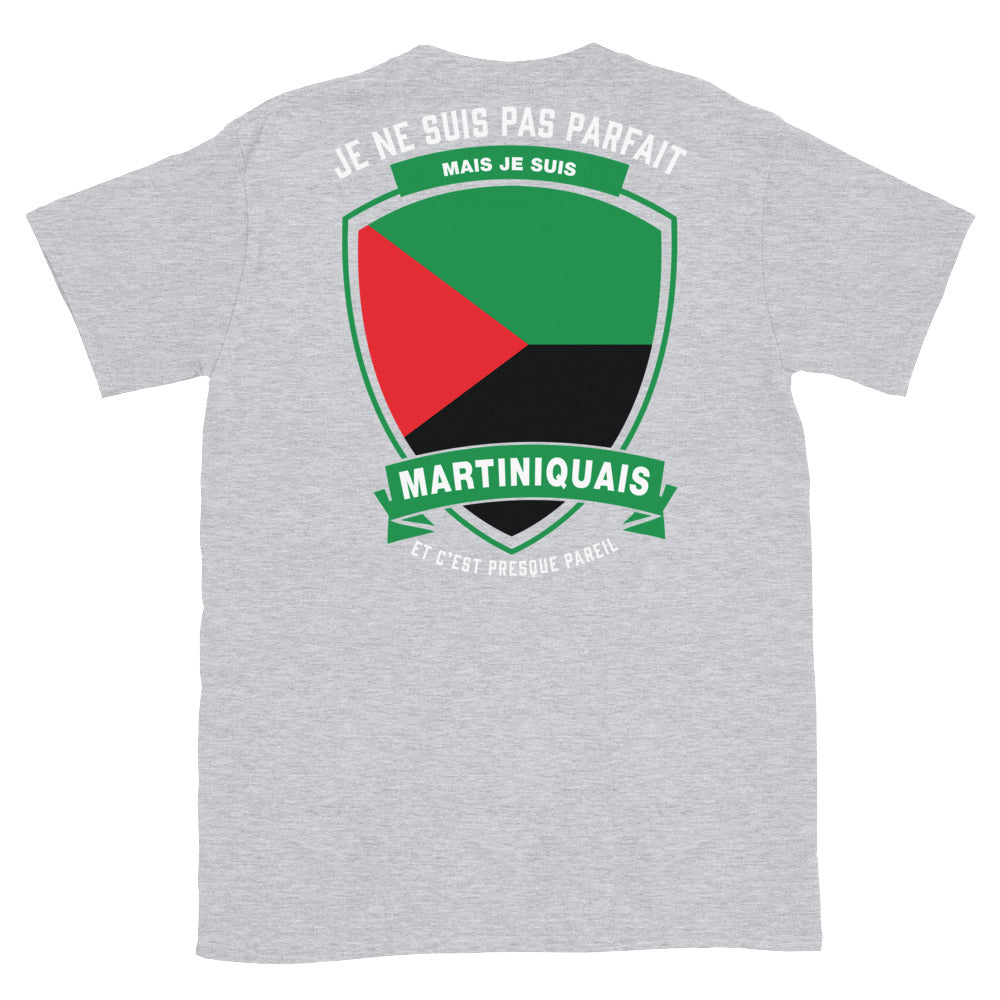 T-shirt Martinique bleu marine dos - Je ne suis pas parfait mais.