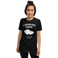 Thumbnail for T-shirt Tchéquie gris foncé chiné - Mon histoire commence avec fierté